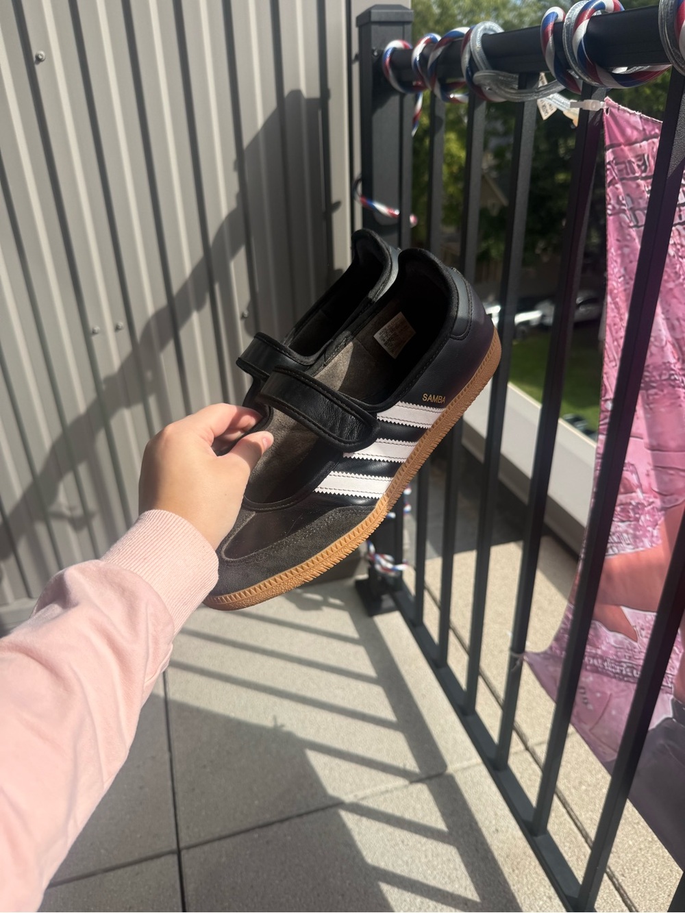 Adidas Samba Black Mary Jane Style Women's Sneakers Size 9